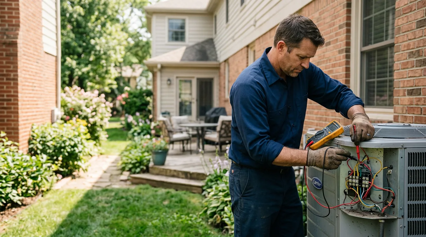 HVAC technician working near Meridianville, AL